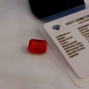 Gorgeous and rare natural 9.90ct painite emerald cut gemstone 💎🤗